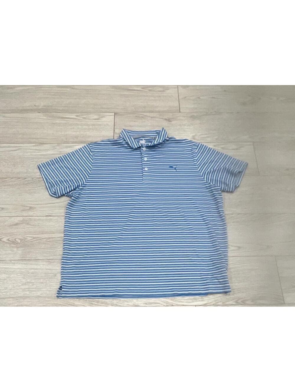 SPRING/SUMMER Puma Men's Blue & White Striped Golf Polo XXL $58